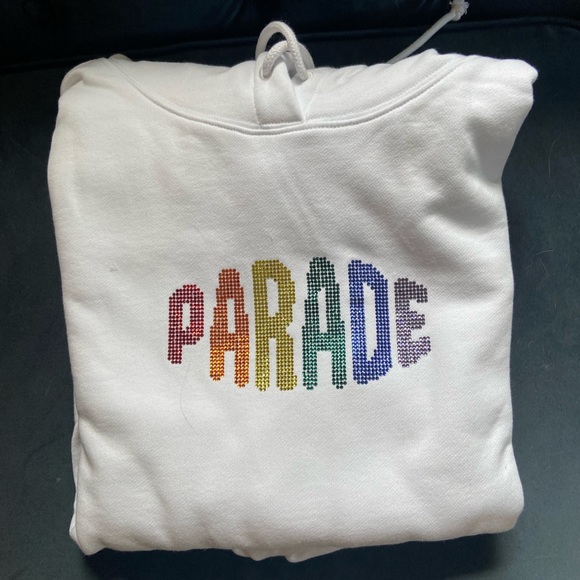 Glittery rainbow Parade hoodie - Picture 2 of 2